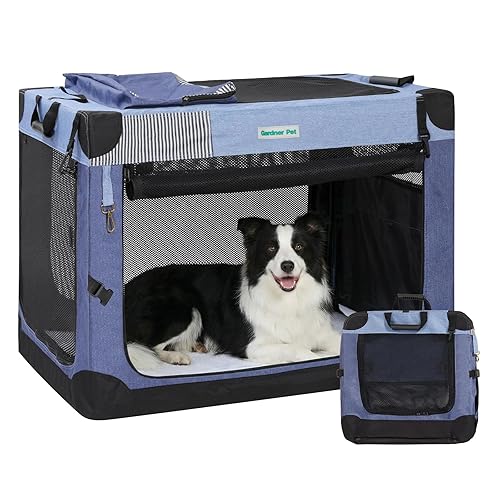 Gardner Pet Soft Collapsible Dog Crate - 36 Inch Portable