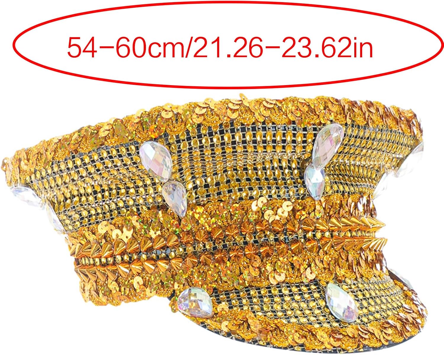 Jeweled Bridal Hat Captain Hat with Crystals Hat for Wedding Girl Officer Hat for Wedding Bachelorette Party Gold