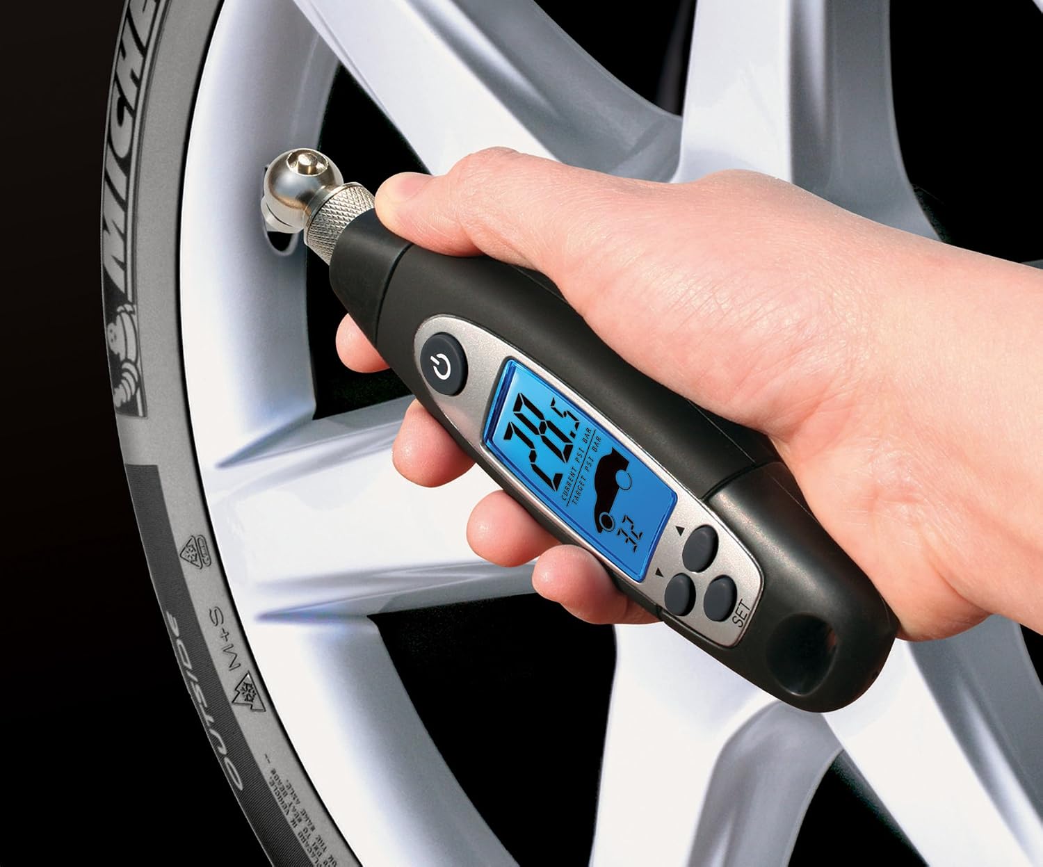 Accutire MS-4355GB Programmable Tire Gauge