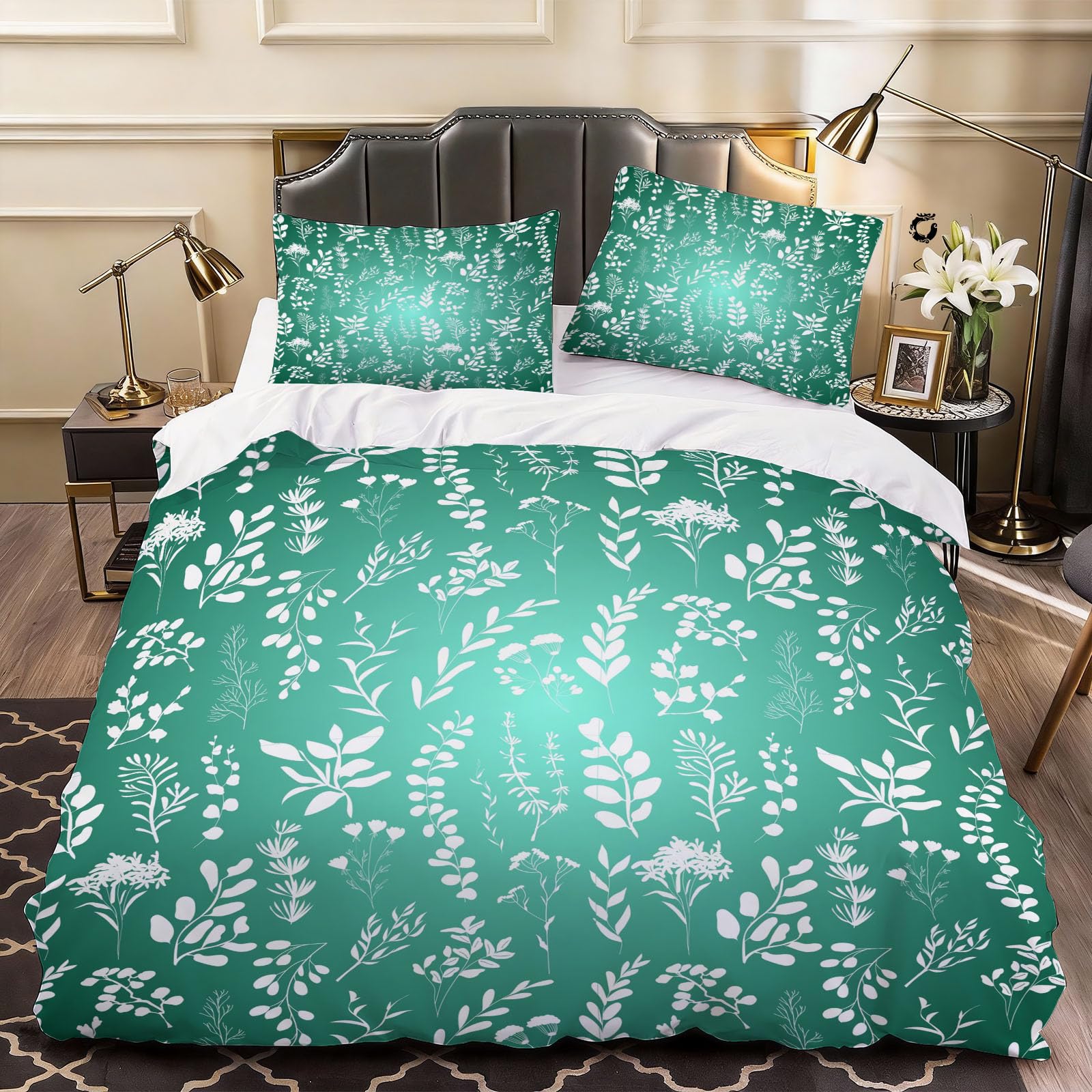 3D Tree Branches Duvet Cover Chic Bedding Double Bed Set, Soft Microfiber Comforter Cover Printed with Zipper Closure Quilt Coverr 200x200 cm and 2 Pillowcases