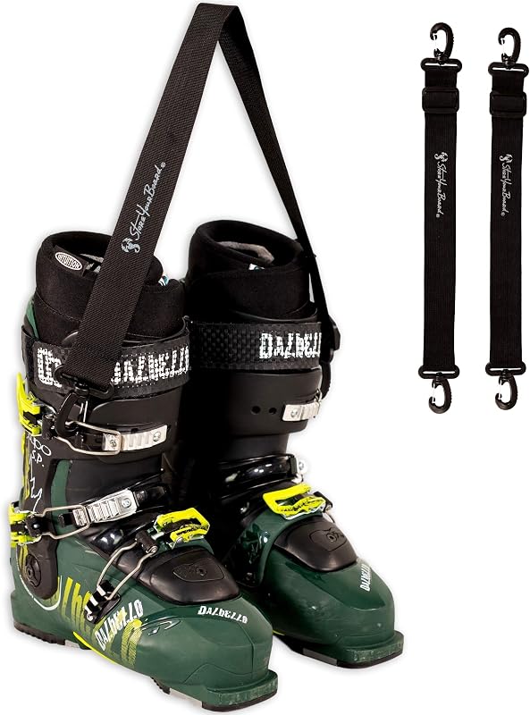 StoreYourBoard Adjustable Ski & Boot Shoulder Carrying Strap, 2 Pack | Ski Boot Straps, Ski Boot Carrier Strap, Adjustable Nylon
