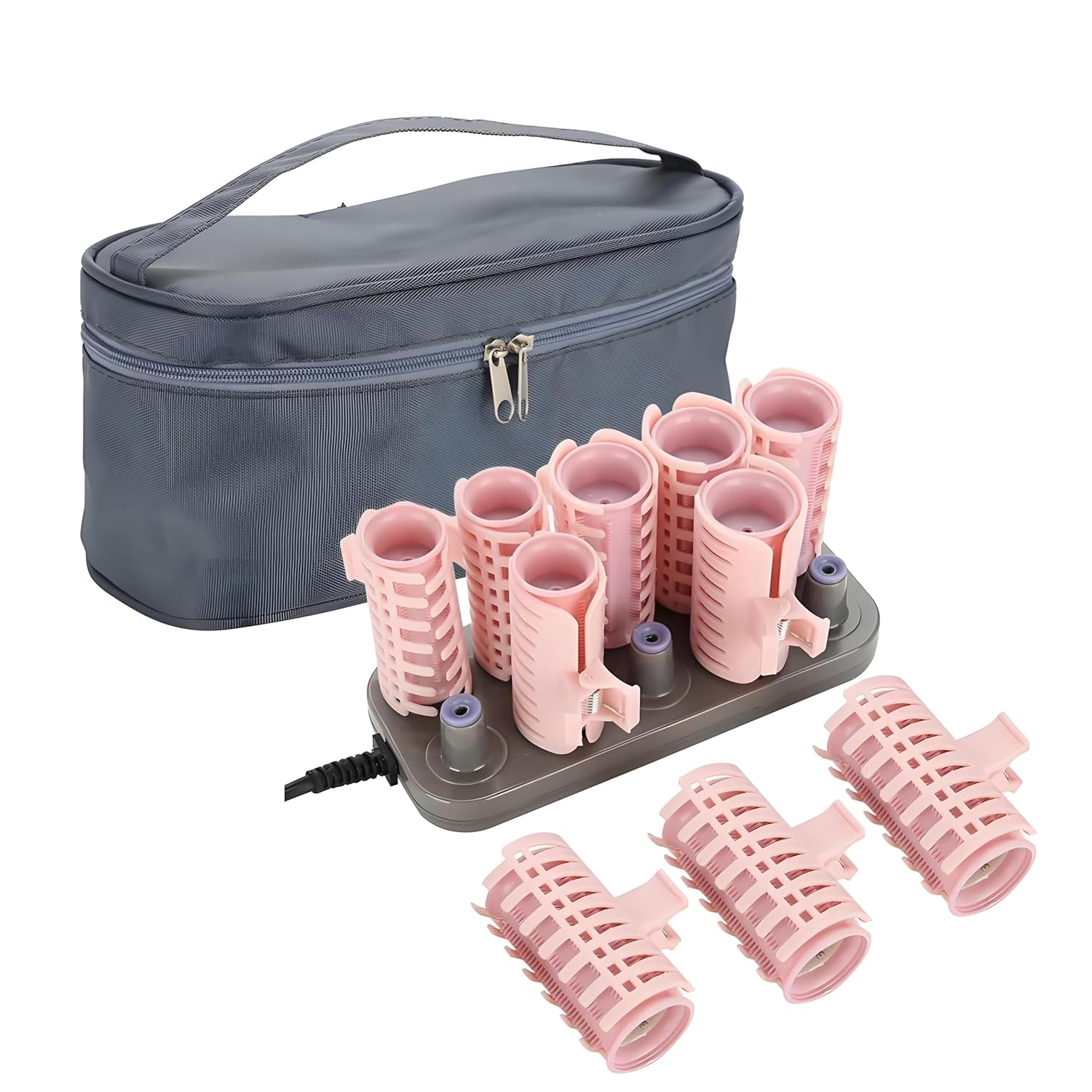 Professional Electric Heated Roller, Home handheld Curling Roll Hair Tube Hair Styling Tool 220V 10Pcs(Upgrade)