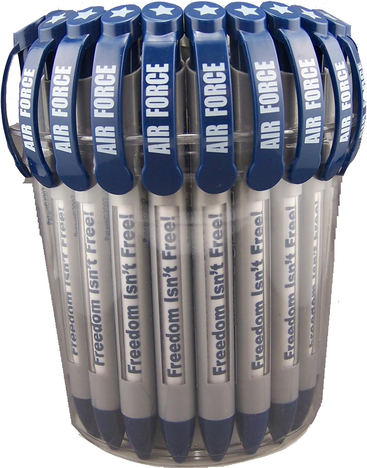 Greeting Pen "Air Force" Pen Set with Rotating Messages, 36 Pens (09267)