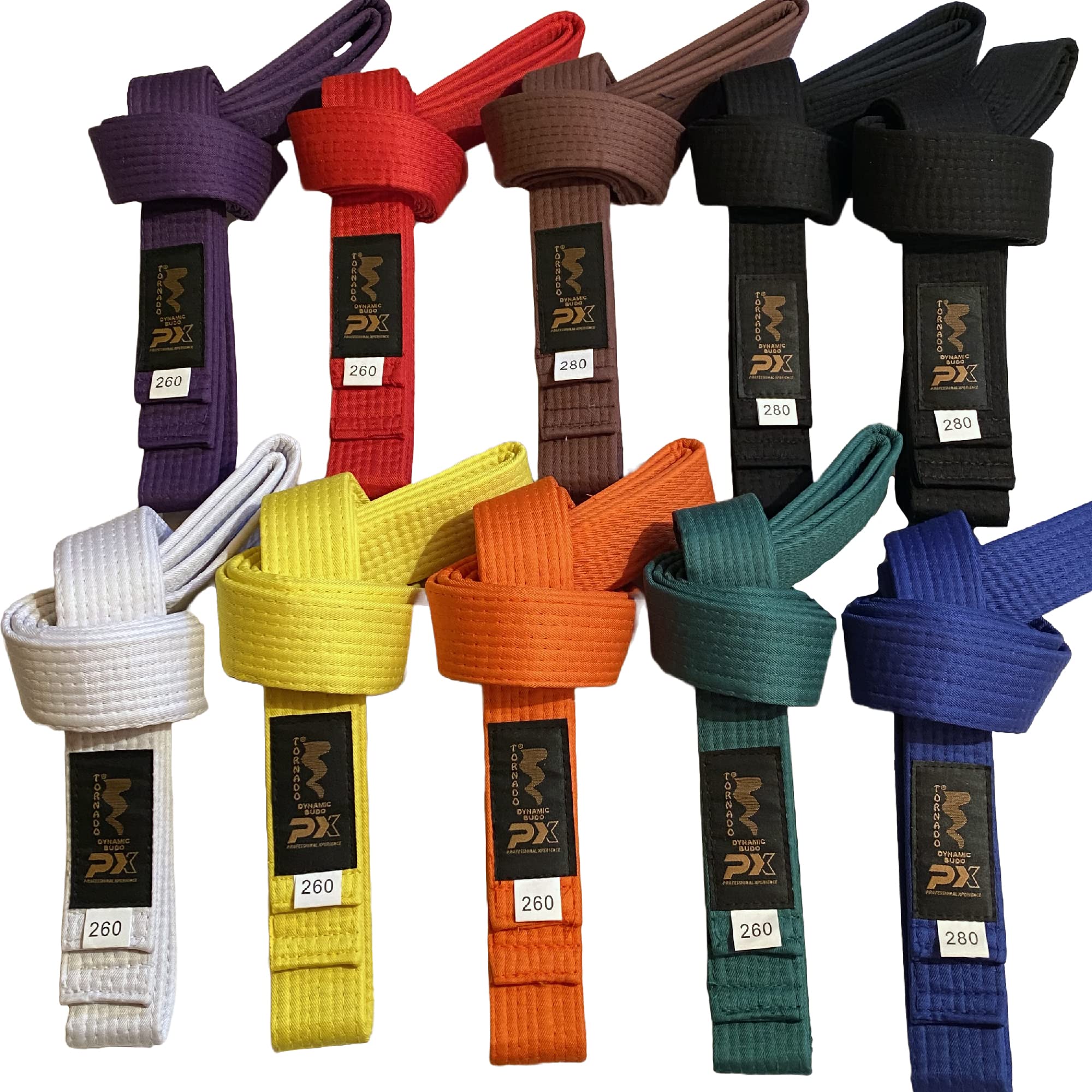 Kampfsport Gürtel - versch. Farben Längen - Karate, Judo, Taekwondo, Jujutsu, Kickboxen, Ninjutsu