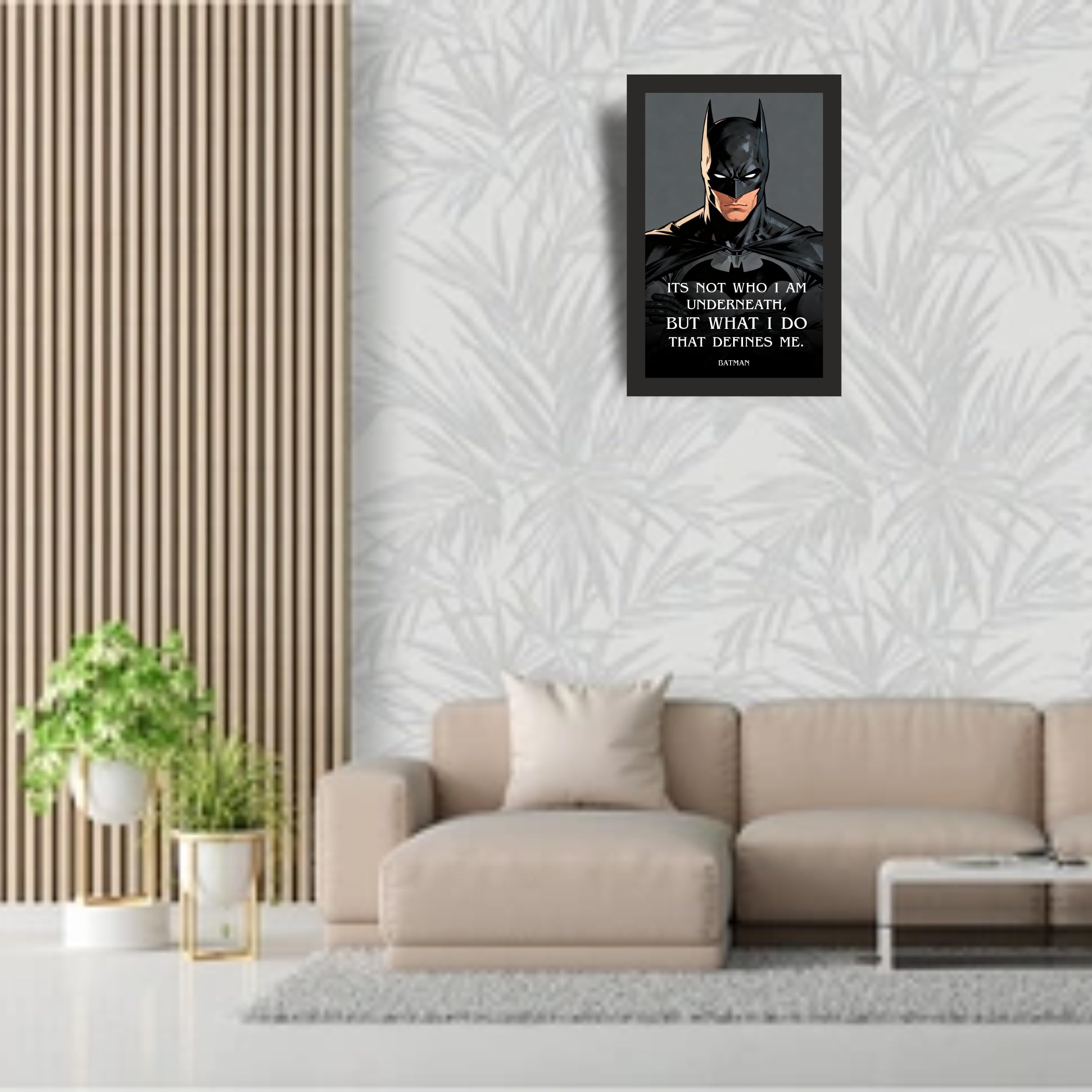 Masked Hero Quote Wall Art