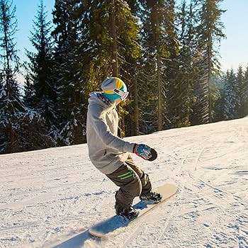 Amazon | GYMAX 木製スノーボード スノー用スケートボード