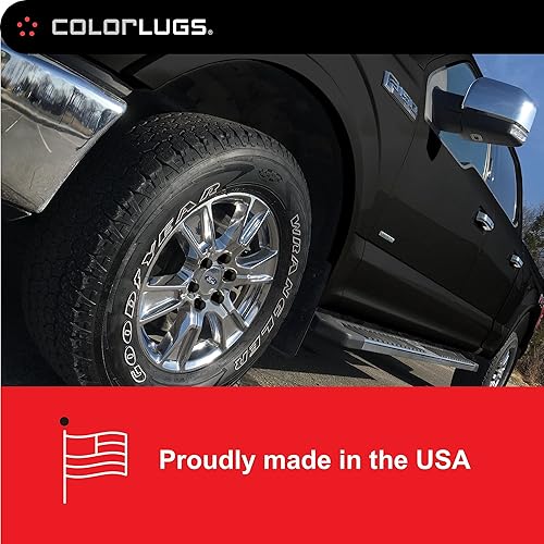 Miniatura 29 de ColorLugs - Cubierta de vinilo para tuercas de llanta, color amarillo, tapa de tuerca de rueda de ajuste flexible, se adapta a 0.748 in, paquete