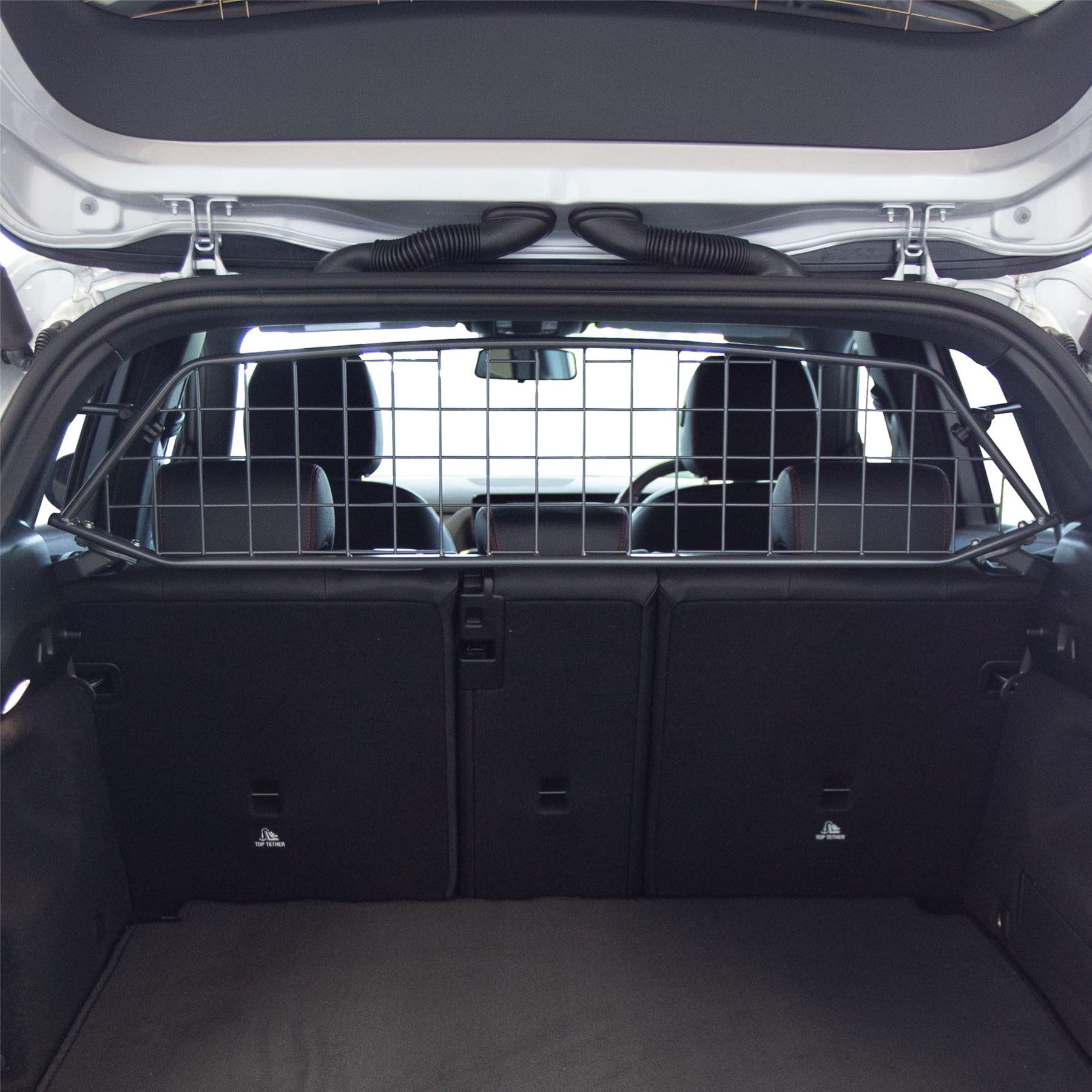 Travall Dog Guard Compatible with Mercedes-Benz EQA SUV (2021-) Vehicle Specific Trunk Guard Tailored Fit Luggage Barrier Load Separator Heavy Duty Powder Coated Steel Pet Barrier