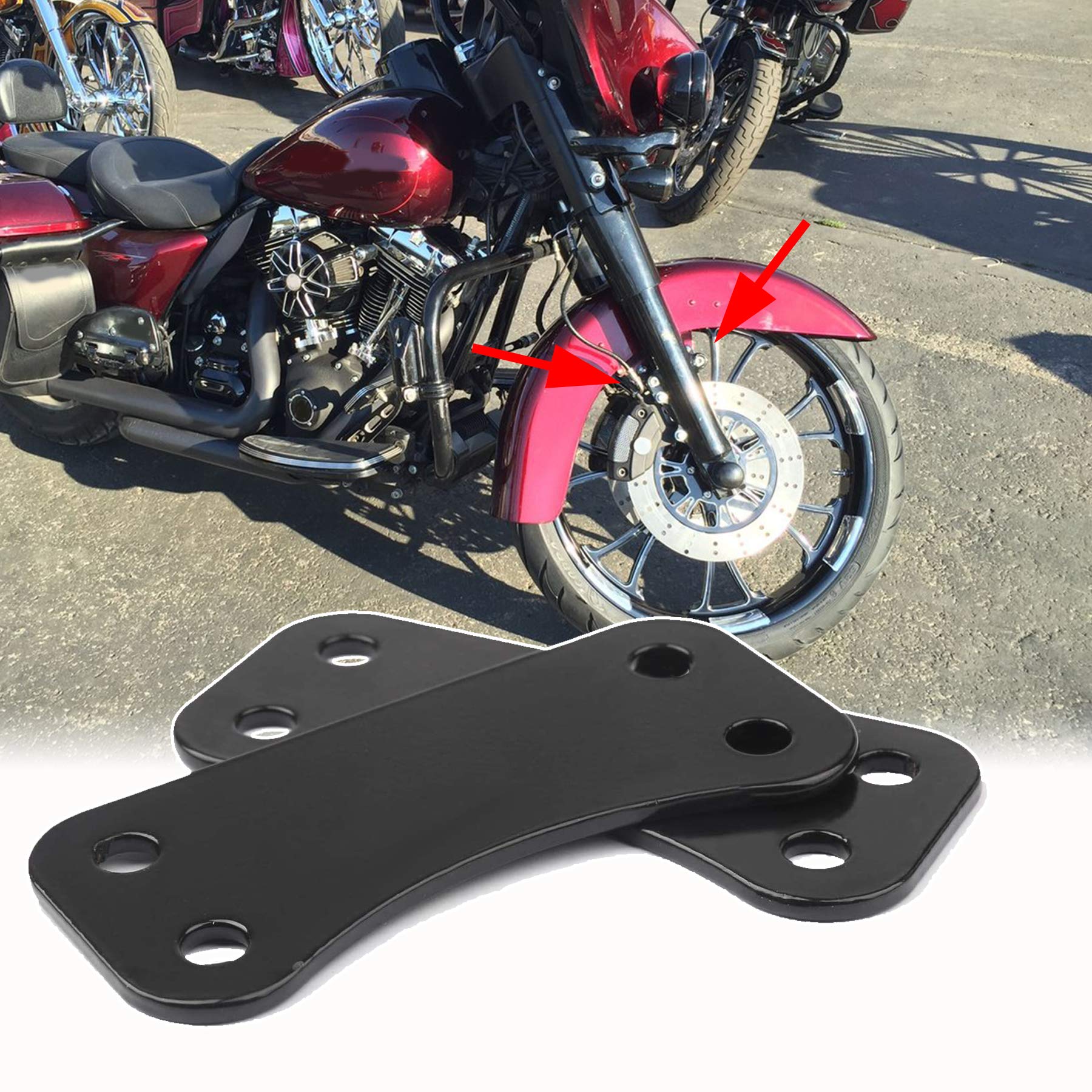 21 Touring Front Fender Lift Risers Bracket For 2021 CVO Street Glide