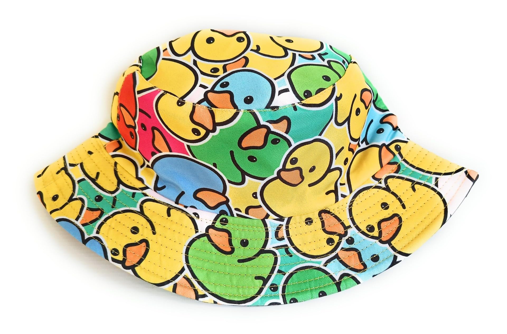 KGM Cool Cartoon face Print Festival Holiday Sun Bucket hat… (Rubber Ducks)