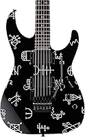 Vista 1 de ESP LTD KH Kirk Hammett Demonology Guitarra Eléctrica con Estuche Tombstone, Negro con Gráfico