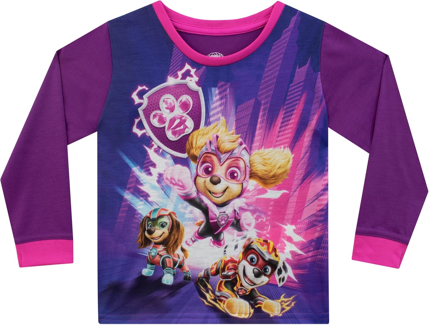 Paw Patrol Pajamas | Liberty, Marshall, Skye Pajamas For Girls | The Mighty Movie Pjs For Girls | Official Merchandise - Image 3