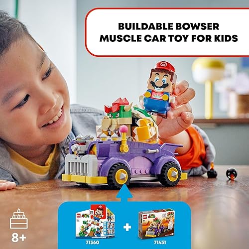 Miniatura 2 de LEGO Super Mario Bowser's Muscle Car - Juego de expansión coleccionable de Bowser para niños, regalo para niños, niñas y jugadores a partir de 8