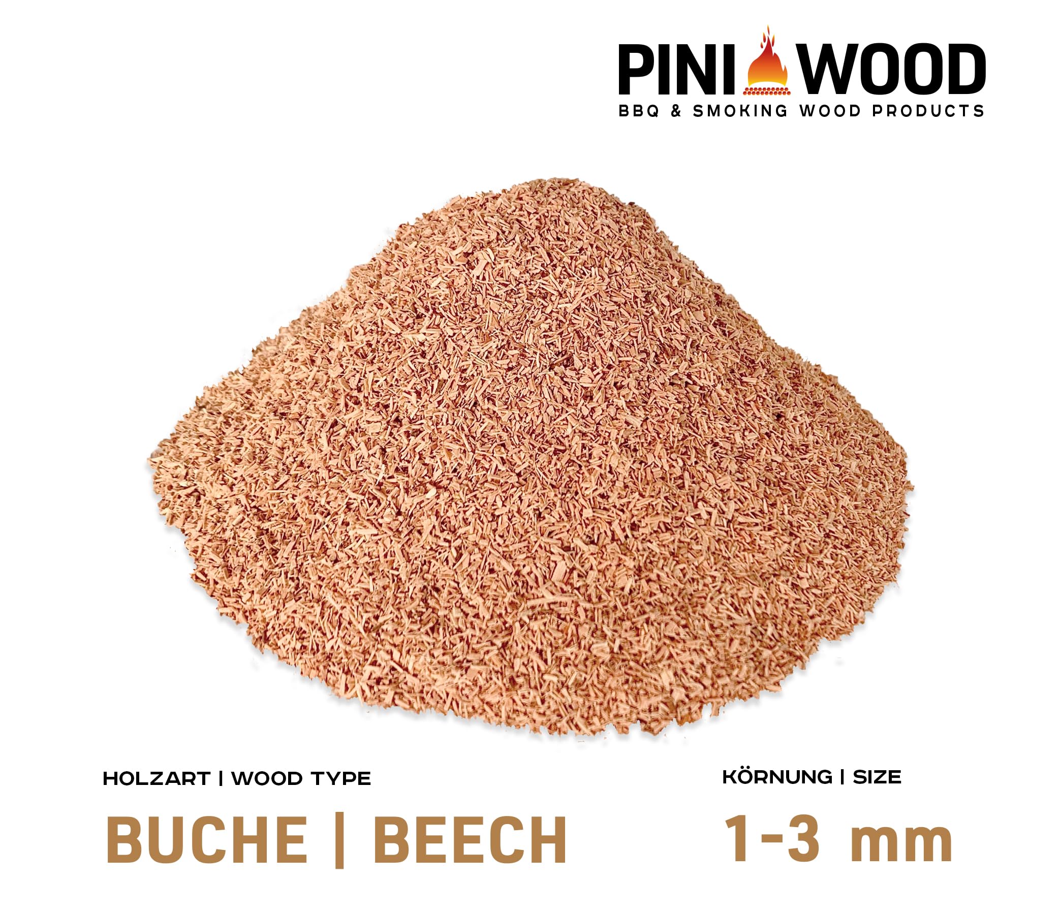 PINI 5 kg wiórów wędzarniczych buk 1-3 mm smoking dust wióry wędzarnicze 18 litrów