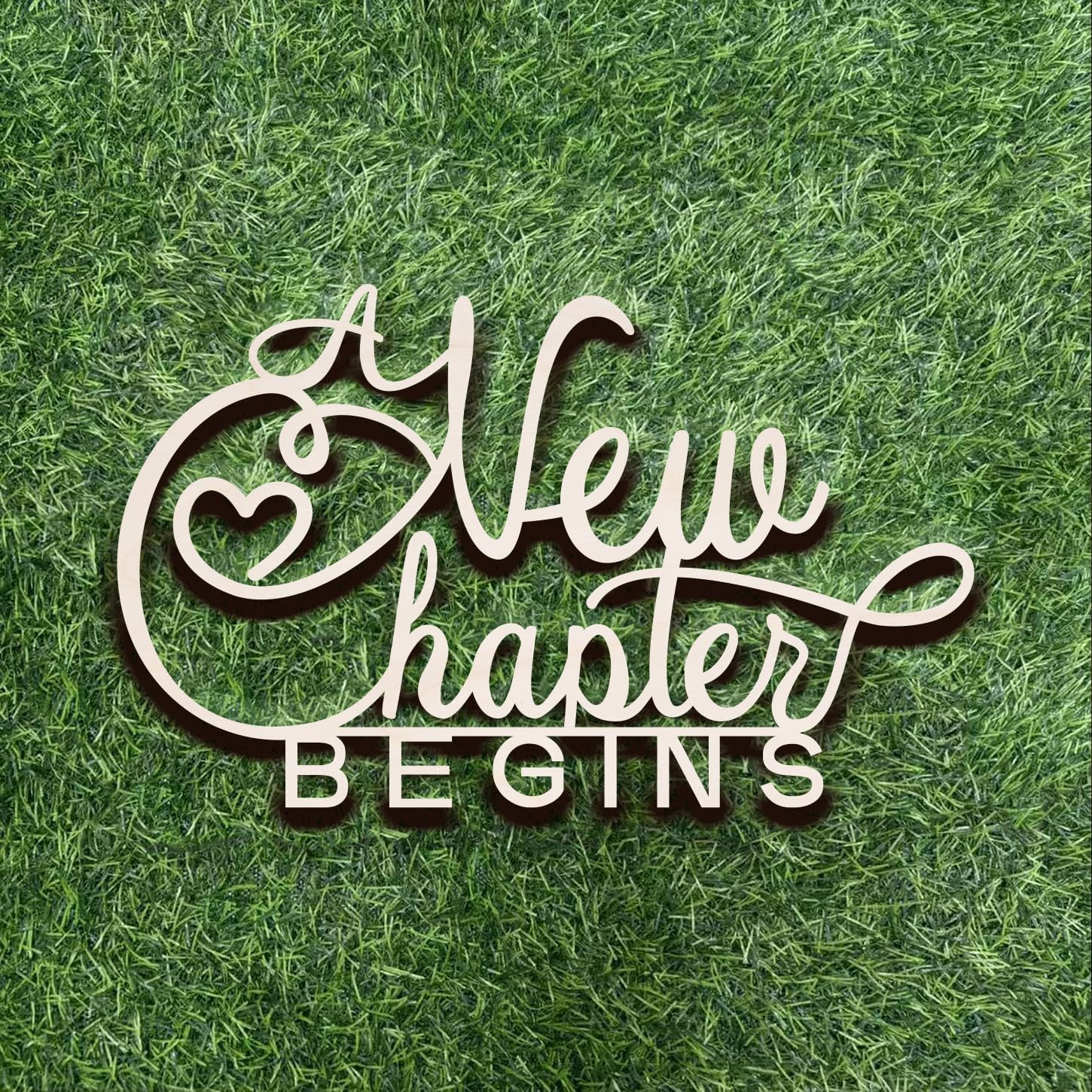 A New Chapter Begins Bridal Shower Welcome Sign, decorative Wood Letters Sign for backdrop,Baby Shower Decorations for Book Themed,Reading Themed Party Decorations