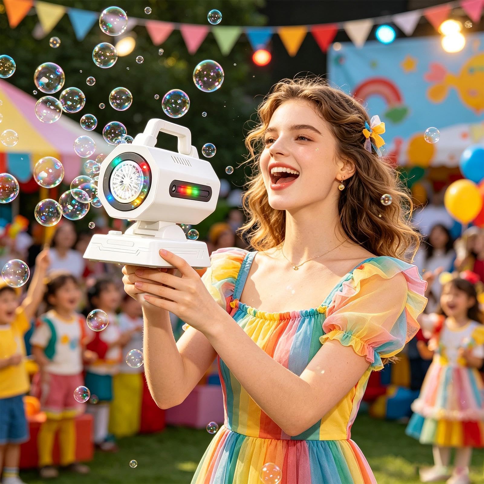 Macchina Bolla per Feste Macchina Luce LED Telecomando su