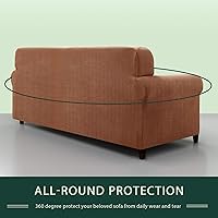 Vista 183 de CHUN YI - Funda elástica para sofá (7 piezas), funda para sofá de 3 plazas con tres respaldos y cojines separados con banda elástica, tela jacquard