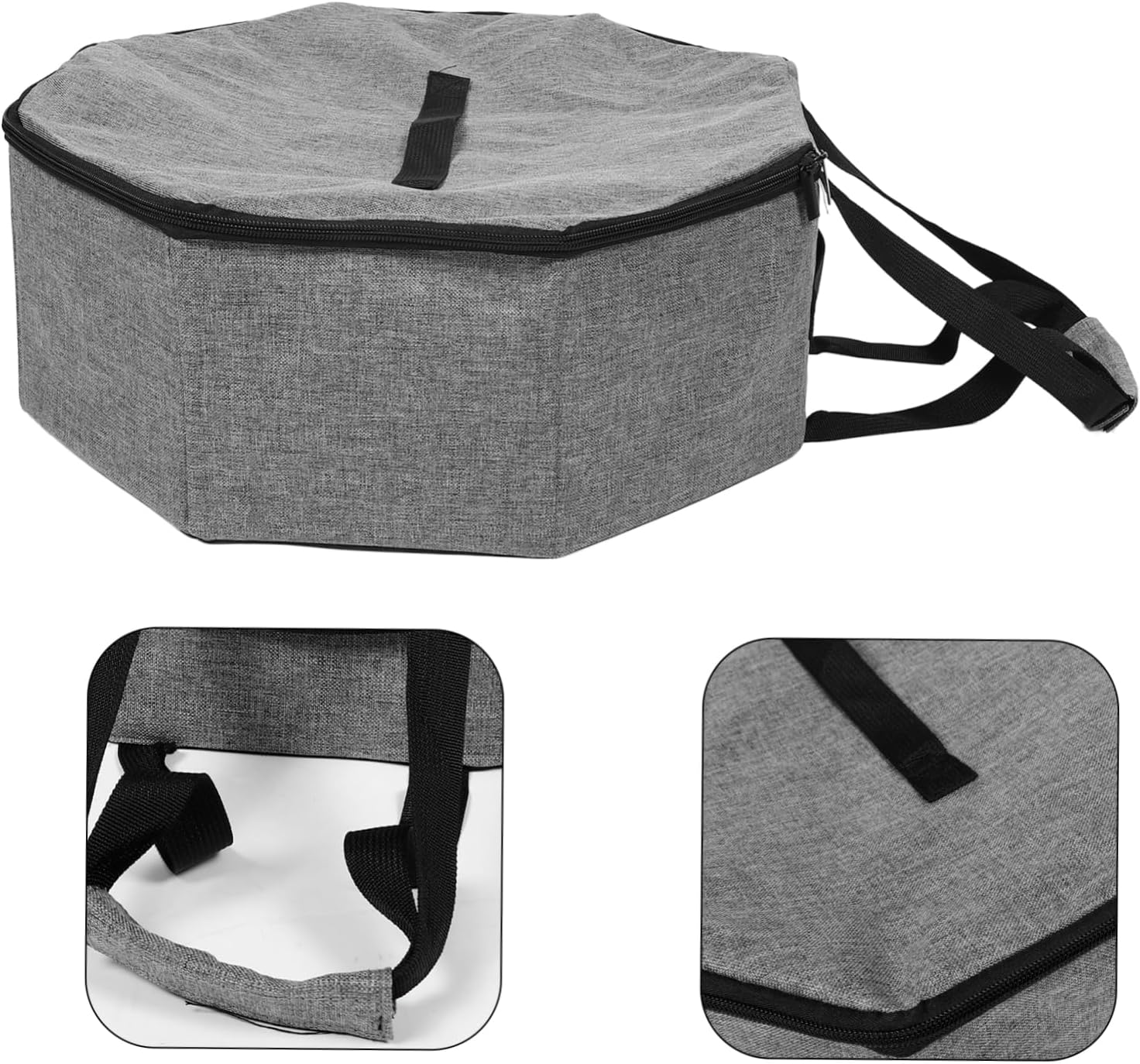 Ipetboom Collapsible Large Hat Organizer Bag with Handle for Travel Unisex Cowboy Hat Storage Case Space Saving Carrier for Baseball Caps Convenient and Storage