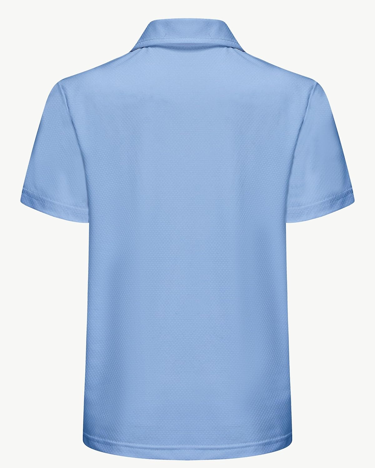 Boys' Performance Polo Shirt - Golf Grid Short Sleeve Collar Shirts Youth Stretch Quick Dry Lightweight Athletic UPF50+ - Image 3