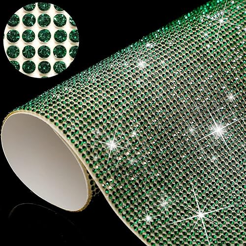 Miniatura 2 de Lámina de diamantes de imitación para decoración de automóvil, calcomanías de diamantes de imitación autoadhesivas, lámina de pegamento de gemas de