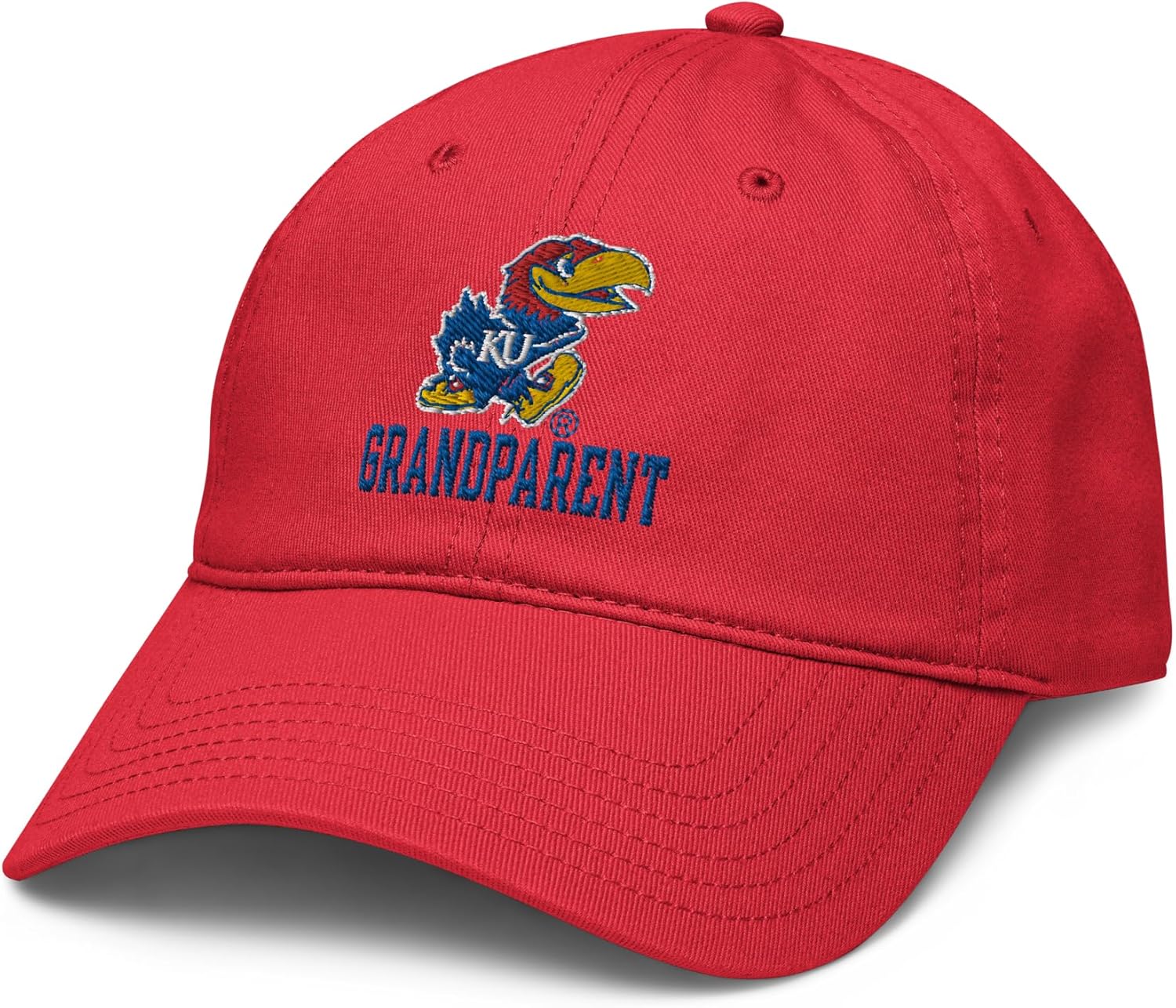 Kansas Jayhawks Grandparent Logo Officially Licensed Adjustable Baseball Hat
