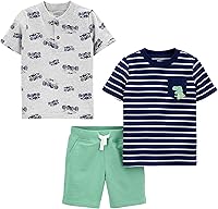 Vista 33 de Simple Joys by Carter's Conjunto de ropa de juego de 3 piezas para bebés niños