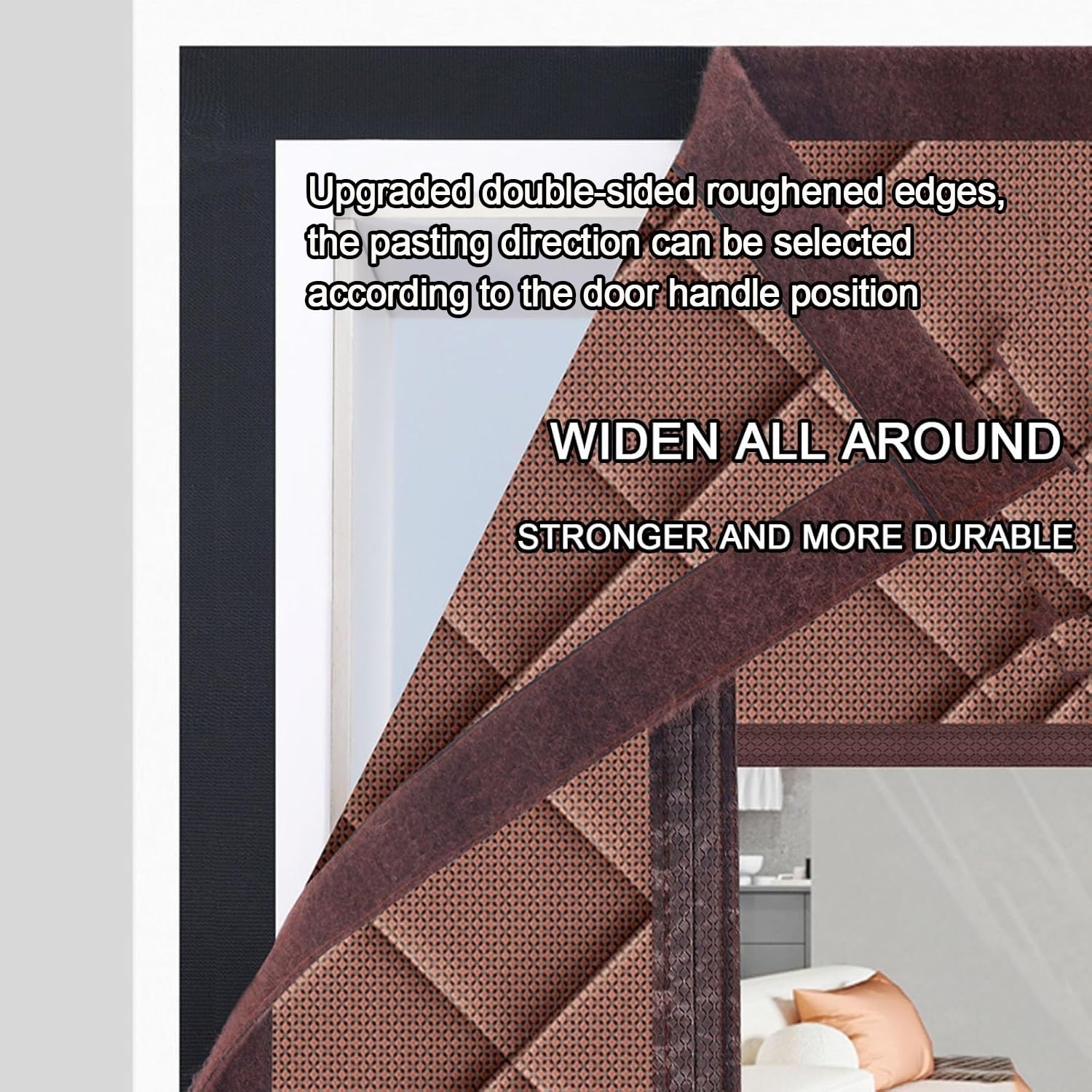 MAGZO Customized Magnetic Thermal Insulated Door Curtain 30" - 40" Width, Custom Door Insulation
