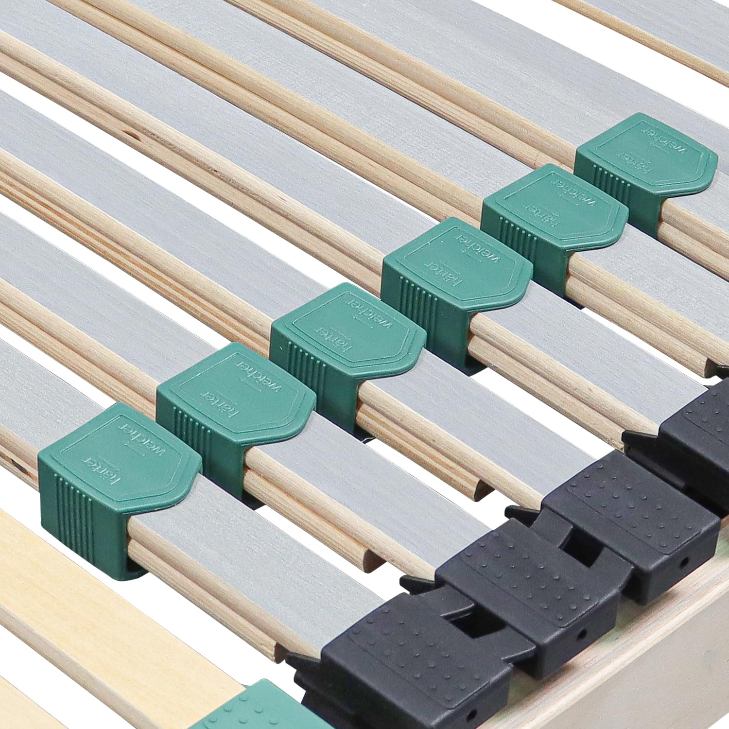 Extra Stabiler Premium Lattenrost 140x200, bis 200Kg belastbar, Kopfteil verstellbar, 42 Latten, 7 Zonen Lattenrost aus Buche und verstärkter Birke, Made in Germany