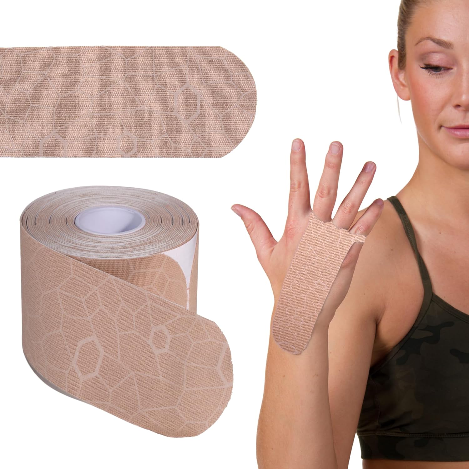 THERABAND Kinesiology Tape, Beige/Beige, 1 Roll, with...