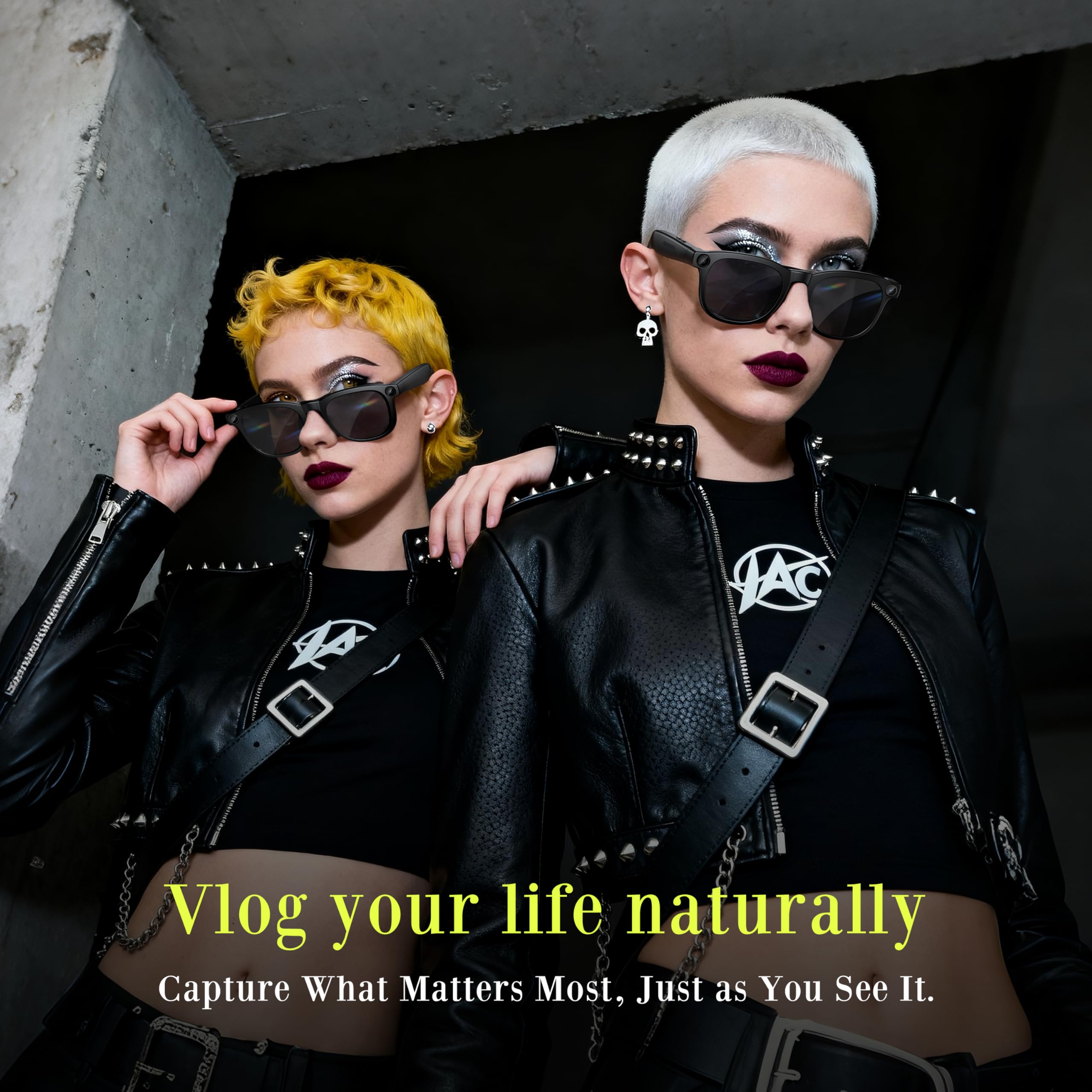Dernières lunettes intelligentes avec caméra 4K, enregistrement vidéo mains libres, audio à oreille ouverte et connexion Bluetooth pour vlog, conduite, plein air, vie quotidienne, noir