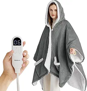 Affordable Self-Care Products for Stress Relief Heated Blanket Wearable Shawl
