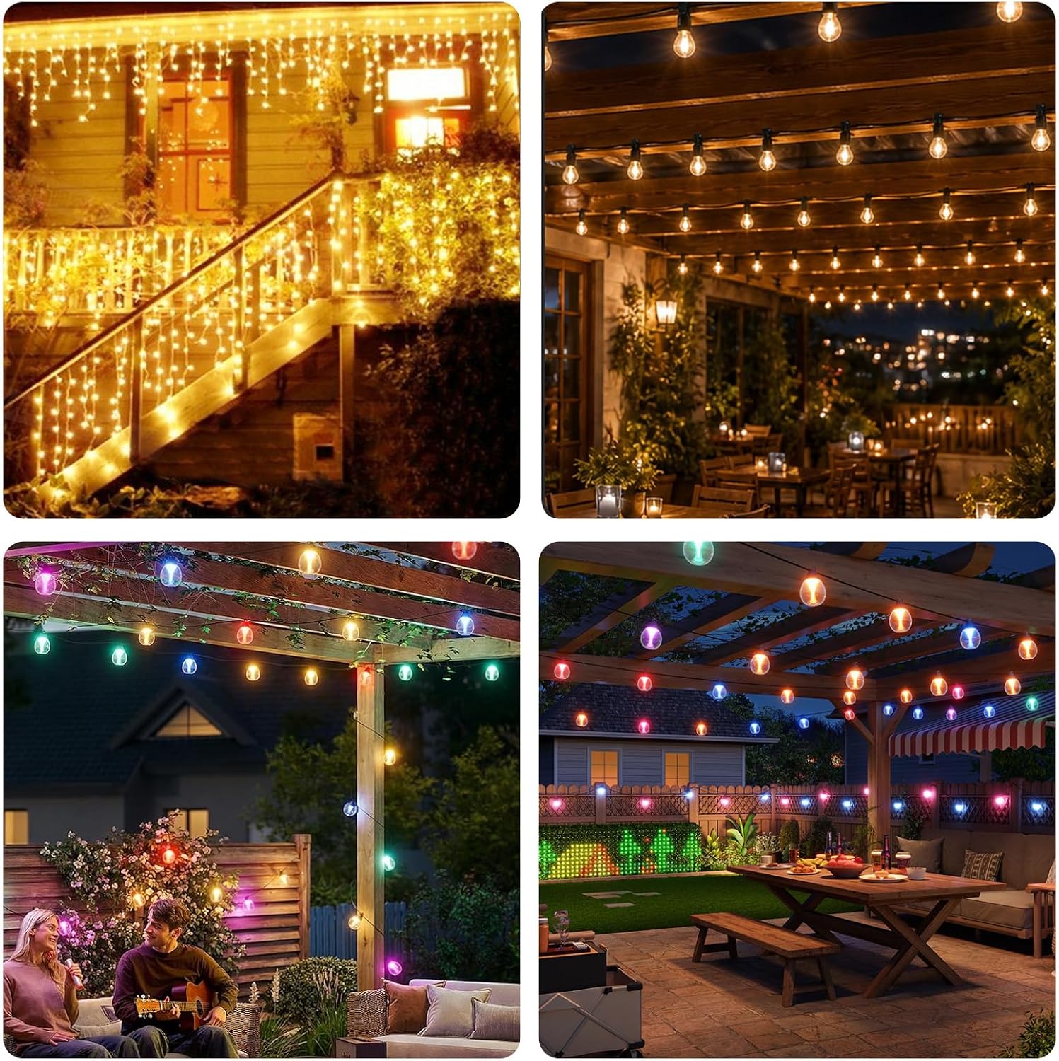 15pcs String Light Clips Accessories for Mirador Pergola U-Shaped Outdoor