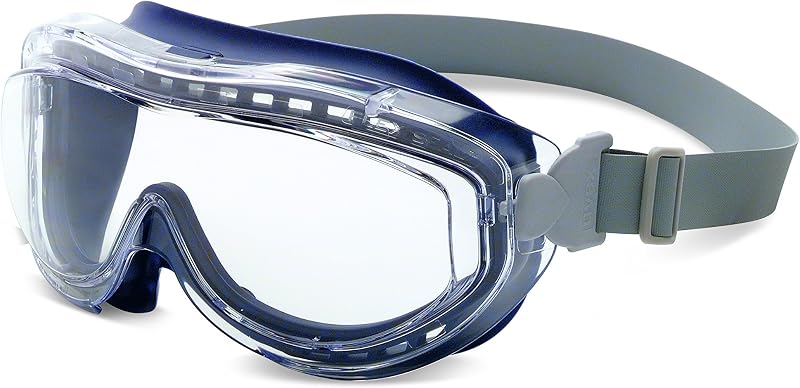 Honeywell Uvex Flex Seal OTG Goggle, Navy Body Clear HydroShield AF Coating, and Neoprene Headband (S3400HS)
