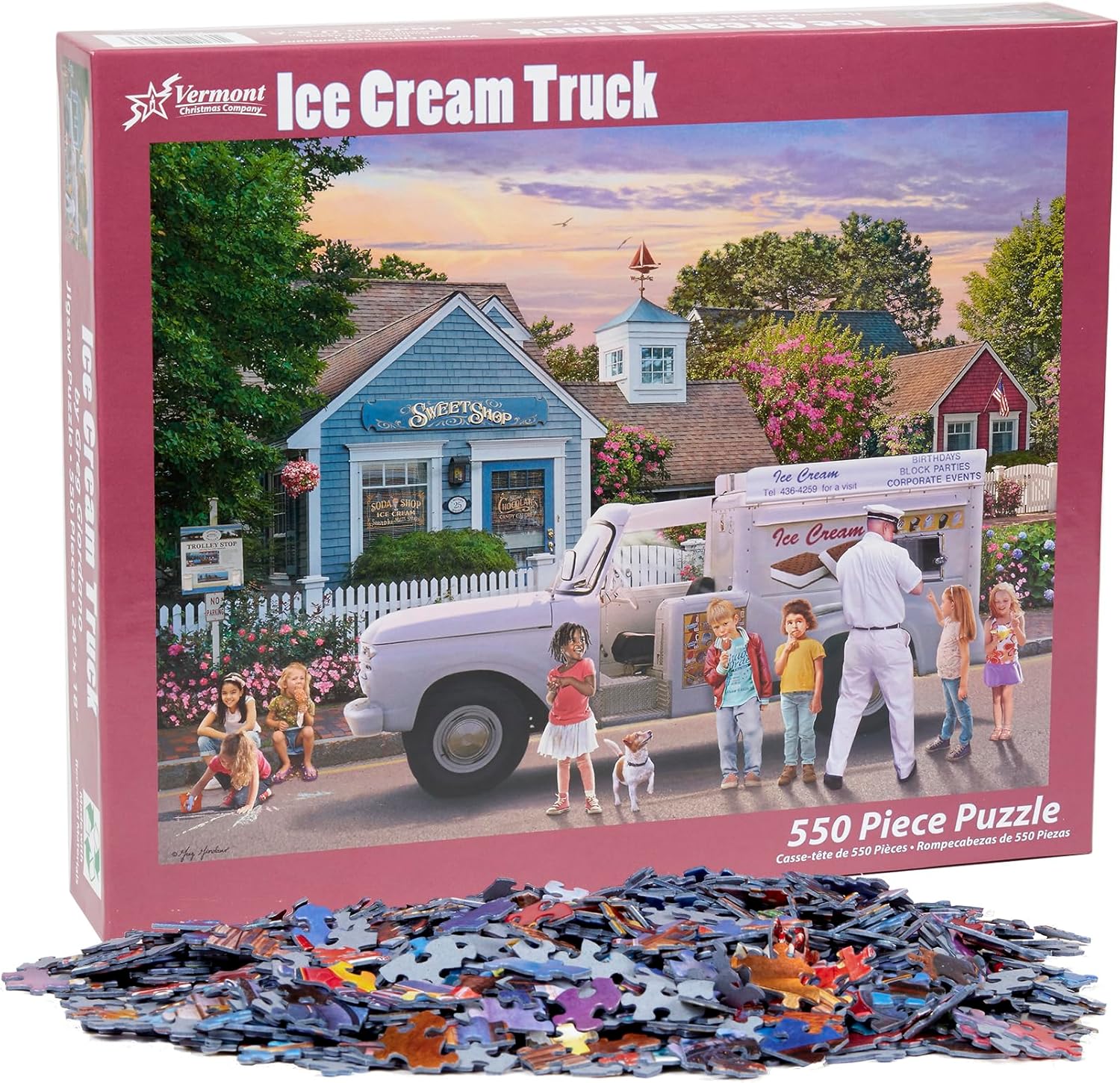Ice Cream Truck Jigsaw Puzzle 550 Piece by Vermont Christmas Company