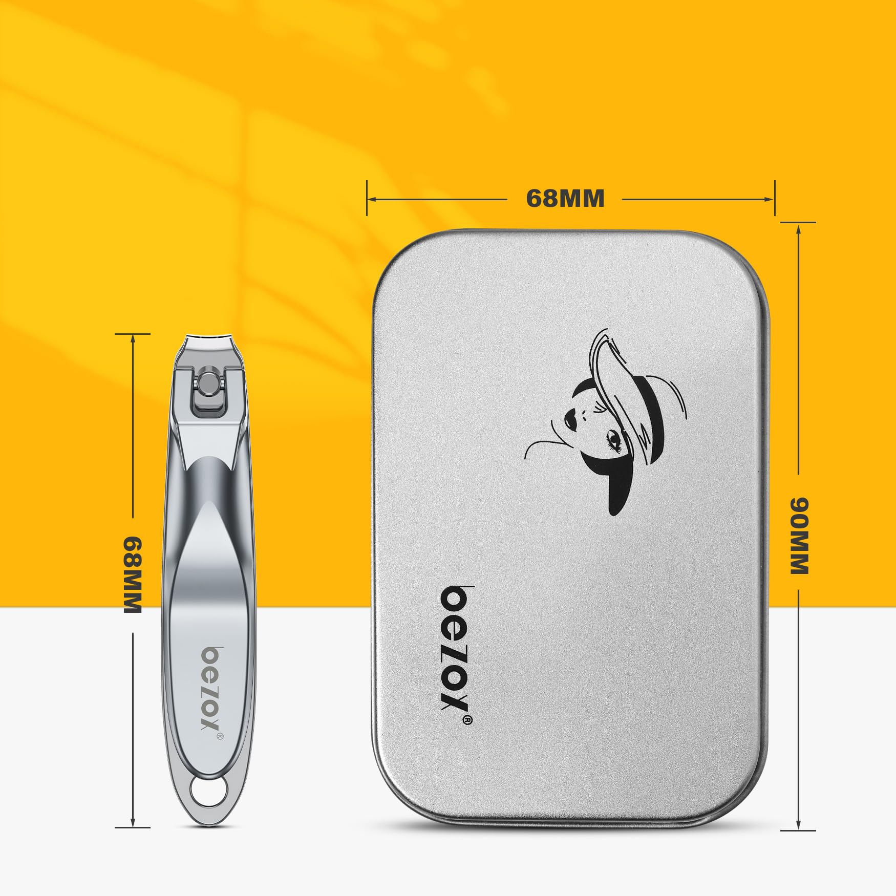 BEZOX Safe Kids - Tagliaunghie per neonati,neonati e bambini,tagliaunghie a mascella da 0,5 cm,per bambini,strumento di precisione per la cura delle unghie per dita e dita dei piedi,Bianco Perla