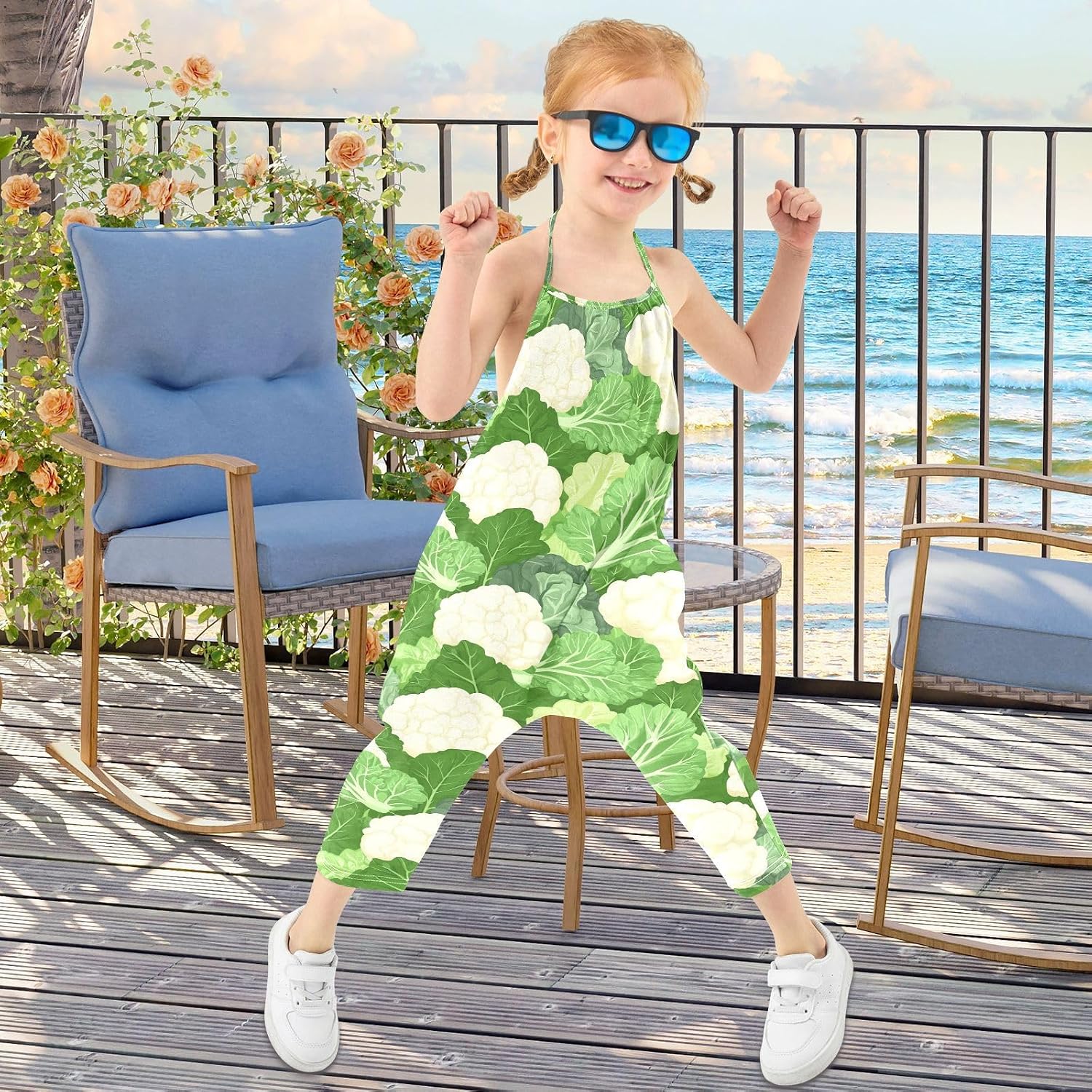 Cabbage Toddler Girl Clothes Sleeveless Romper Jumpsuit for Girls Summer One Piece Romper Pants Size 1-6T