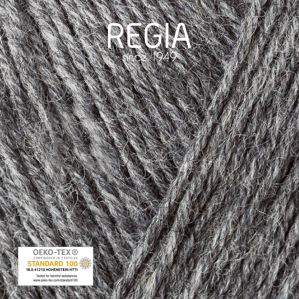 Regia 4 Ply 100g 00044 Mittelgrau Meliert, Sock Yarn
