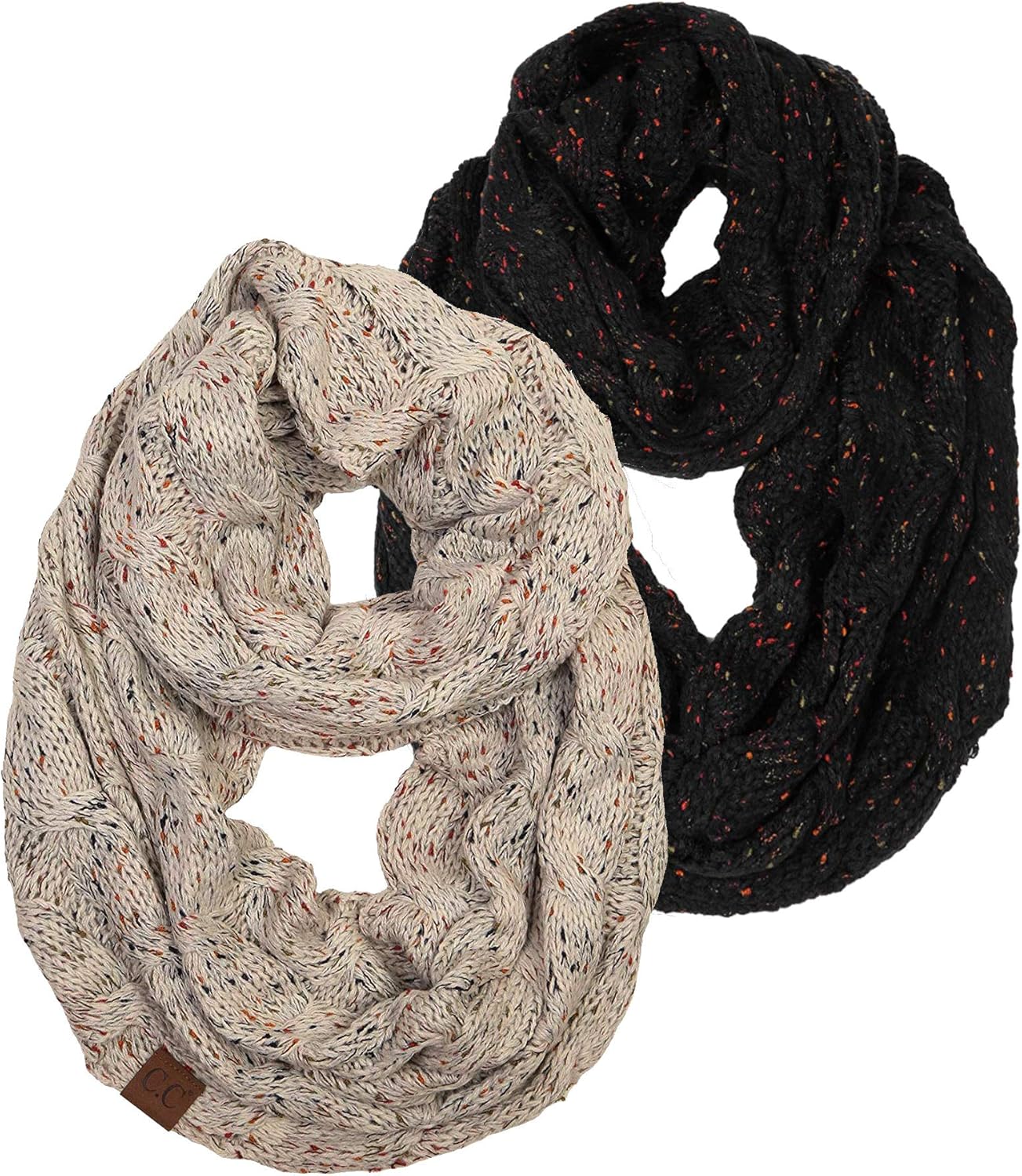 Infinity scarf for women, oversized chunky knit