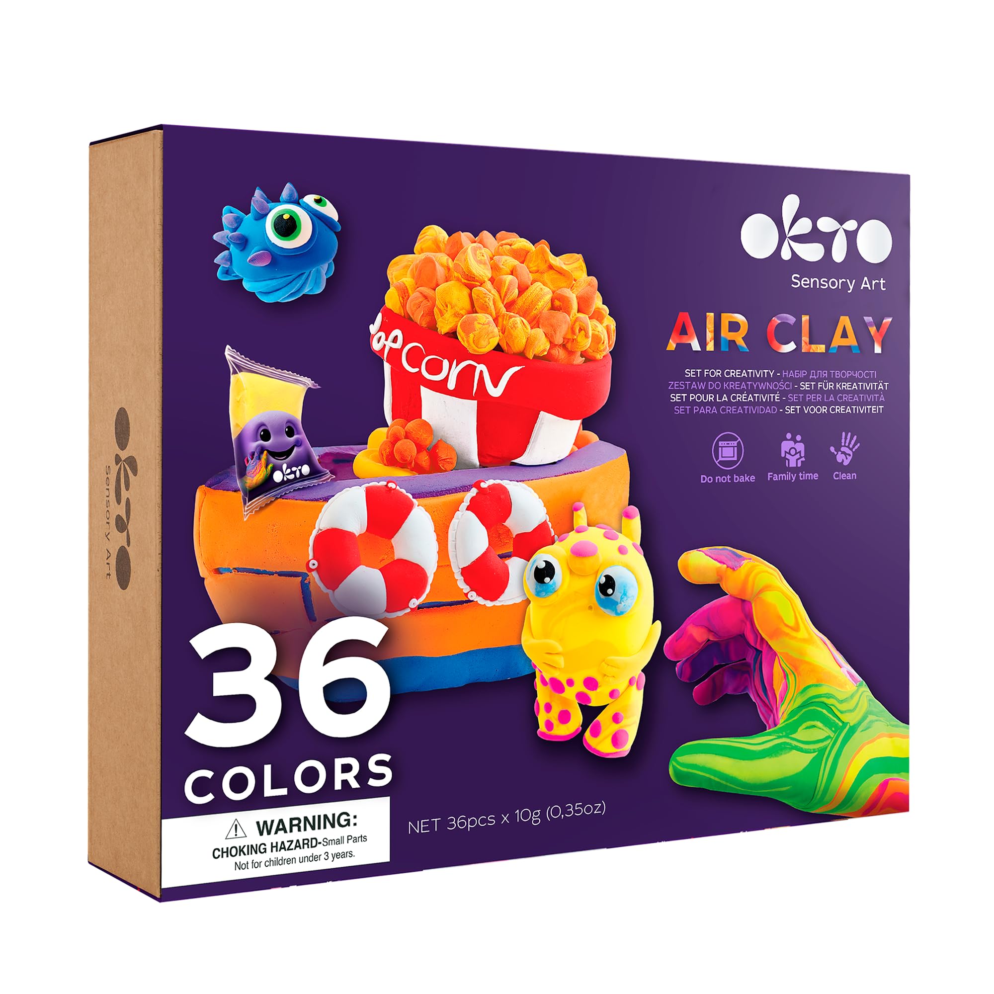 Amazon.com: Okto Air Dry Clay for Kids – 36 Colors Foam Clay Set