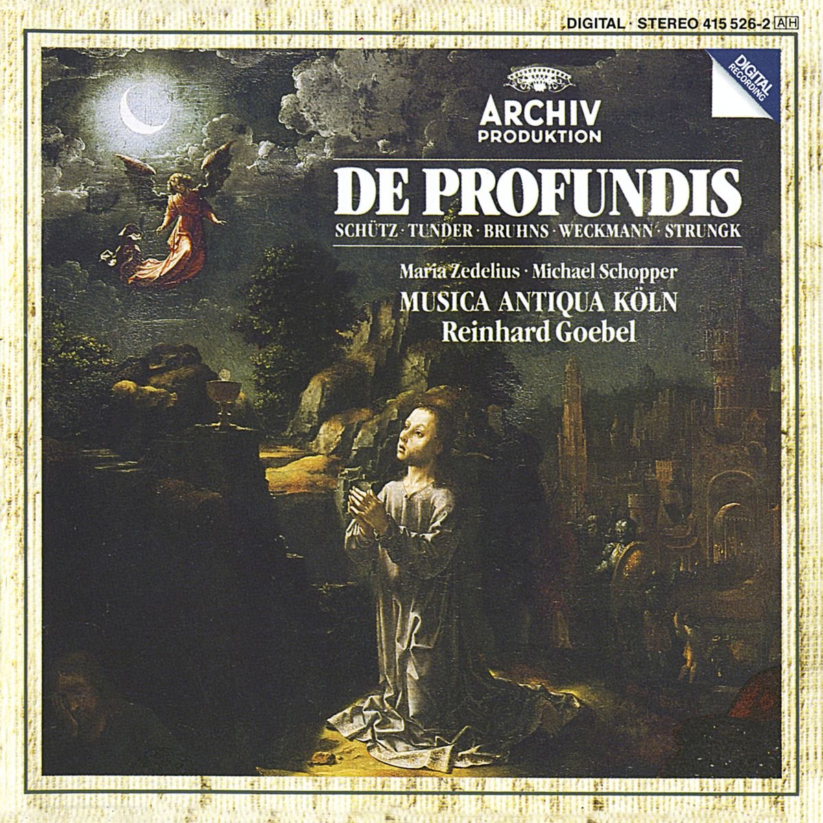 De Profundis - German Baroque [Audio CD] Musica Antiqua Cologne; Schopper, Michael; Zedeliu