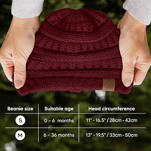 Vista 104 de KeaBabies 3-Pack Baby Beanies for Boys, Girls - Stretchy Knit Baby Hats, Cute Newborn Sweet Pea