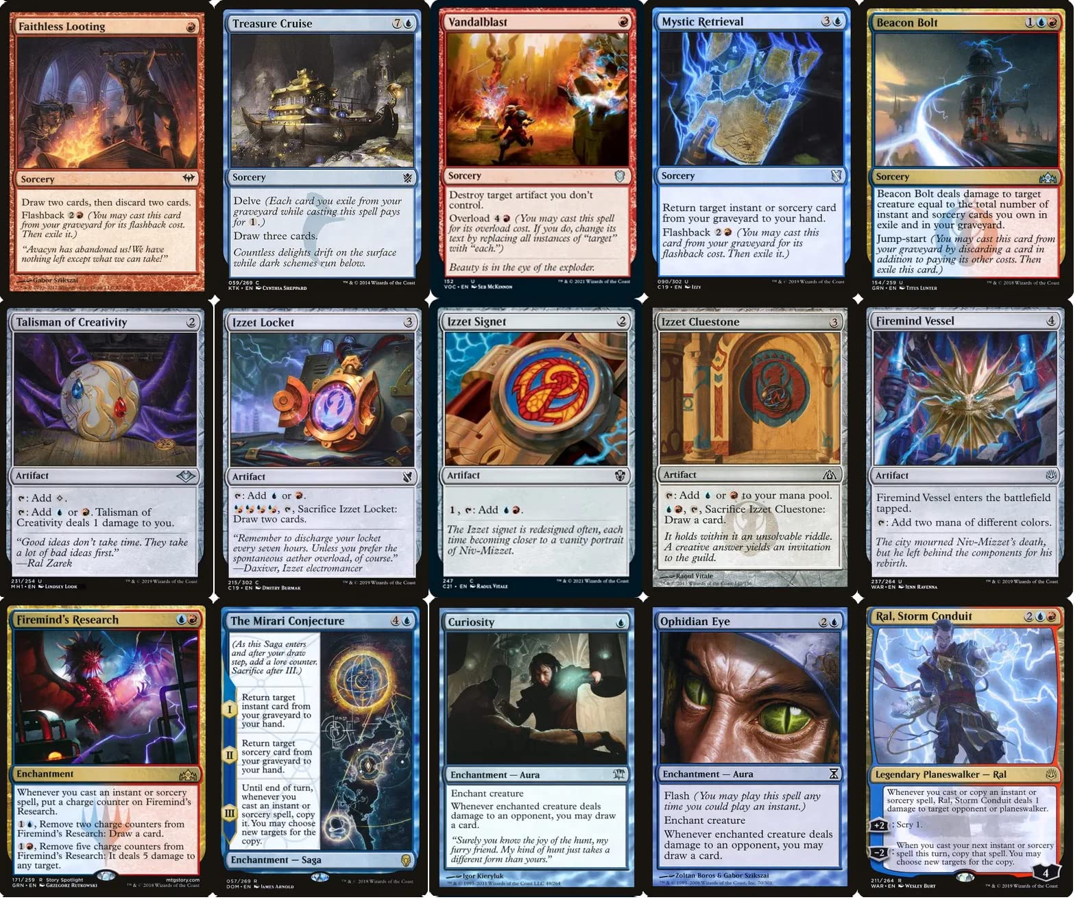 Amazon.com: Niv-Mizzet Commander Deck - Izzet Spells - Blue Red