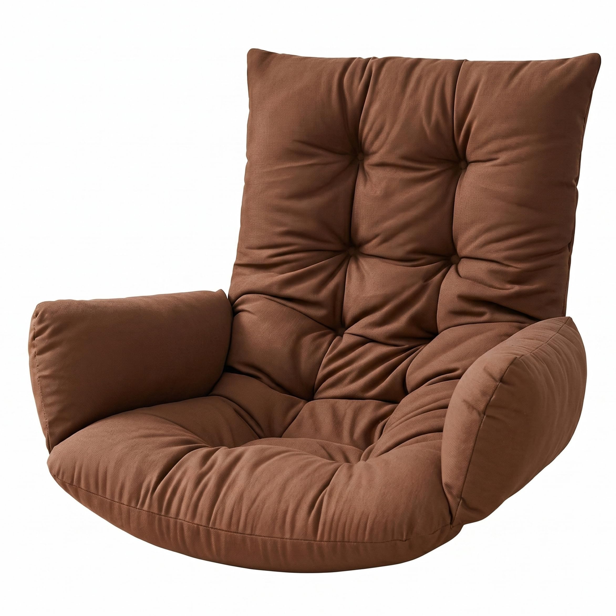 Gemuseeee Egg Chair Cushion Replacement Thick Fabric Swing Chair Cushion Replacement for Indoor & Outdoor, 47x24 Inch, Brown