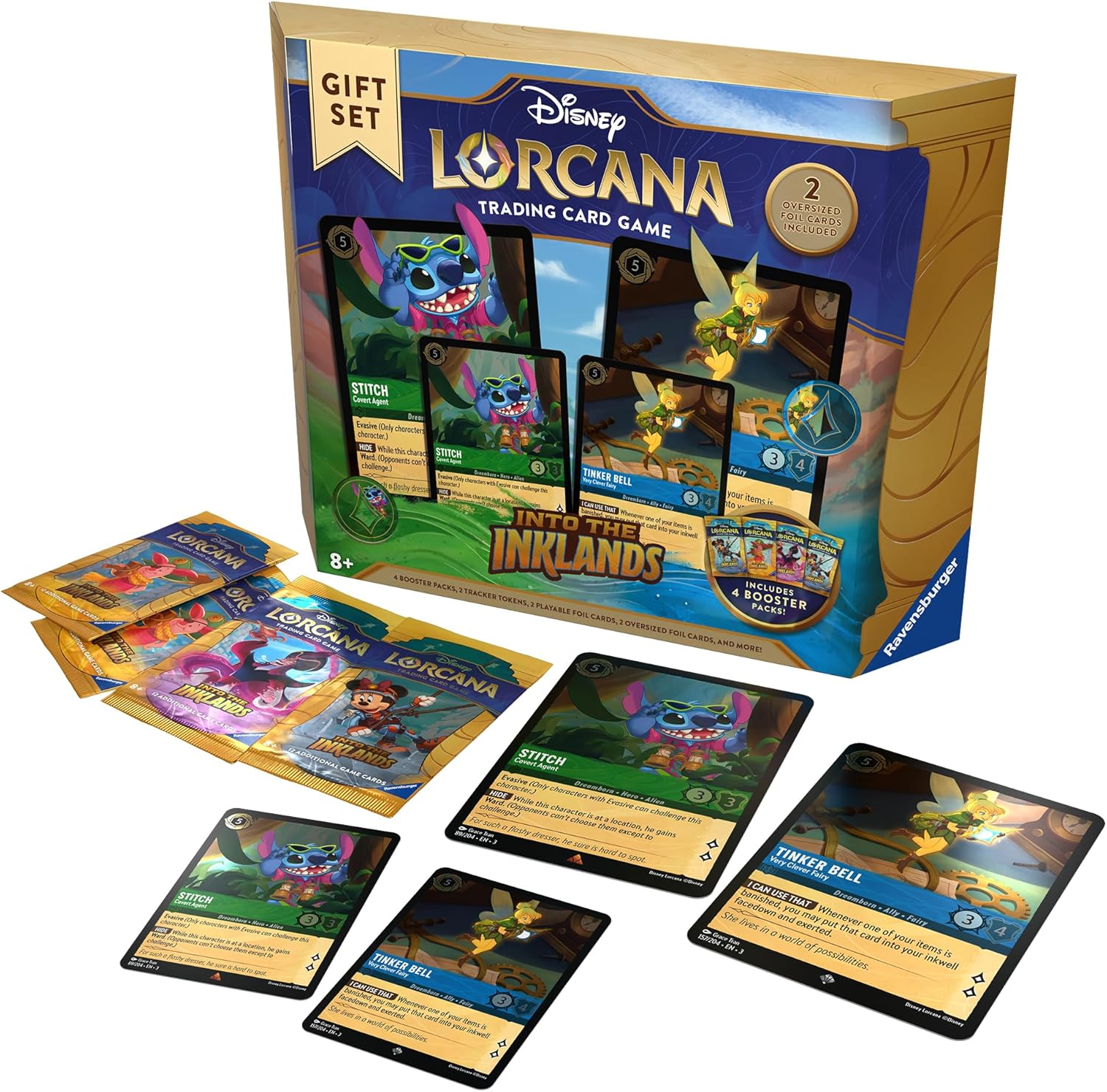 Ravensburger Disney Lorcana TCG: Into The Inklands Gift Set| Deluxe Collectible Set with Over 200 Art Pieces | Ultimate Game Experience for Ages 8+