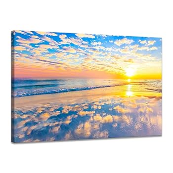 海の絵 Amazon.co.jp: 絵画 アクリル画 原画 海 砂浜 波 テクスチャー