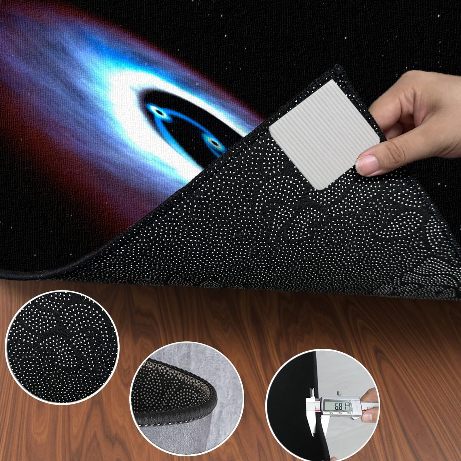 Mata do akumulatorów elektronicznych, mata bębnowa, dźwiękochłonna mata na baterie, profesjonalna prostokątna mata jazzowa do niskich skarbów i innych instrumentów 200 x 170 cm