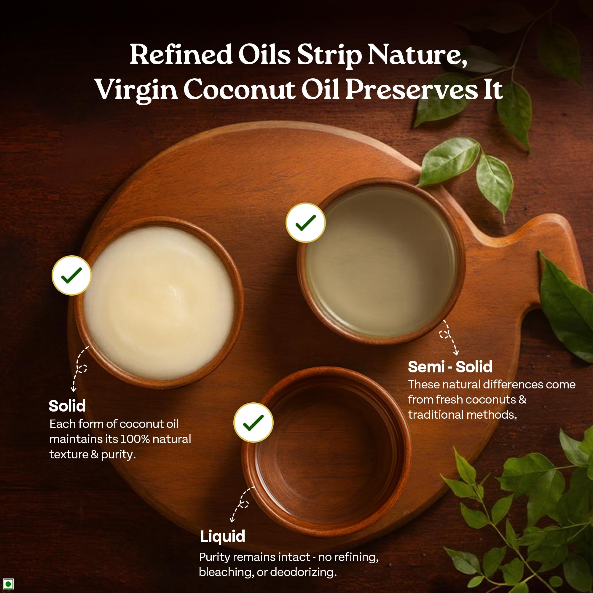 Organic India Virgin Coconut Oil, 500ml | Labs Tested on 250+ Parameters | Certified Organic| Cold Pressed | Extracted from Coconut Milk | Authentic Flavour | Multipurpose Premium Coconut Oil product image 6