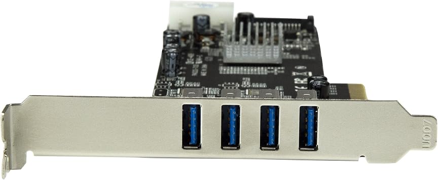 4-Port USB 3.0 PCI Express Card Adapter - PCIe SuperSpeed USB 3.0 Expansion Card w/ 2 Dedicated 5Gbps Channels (PEXUSB3S42V)