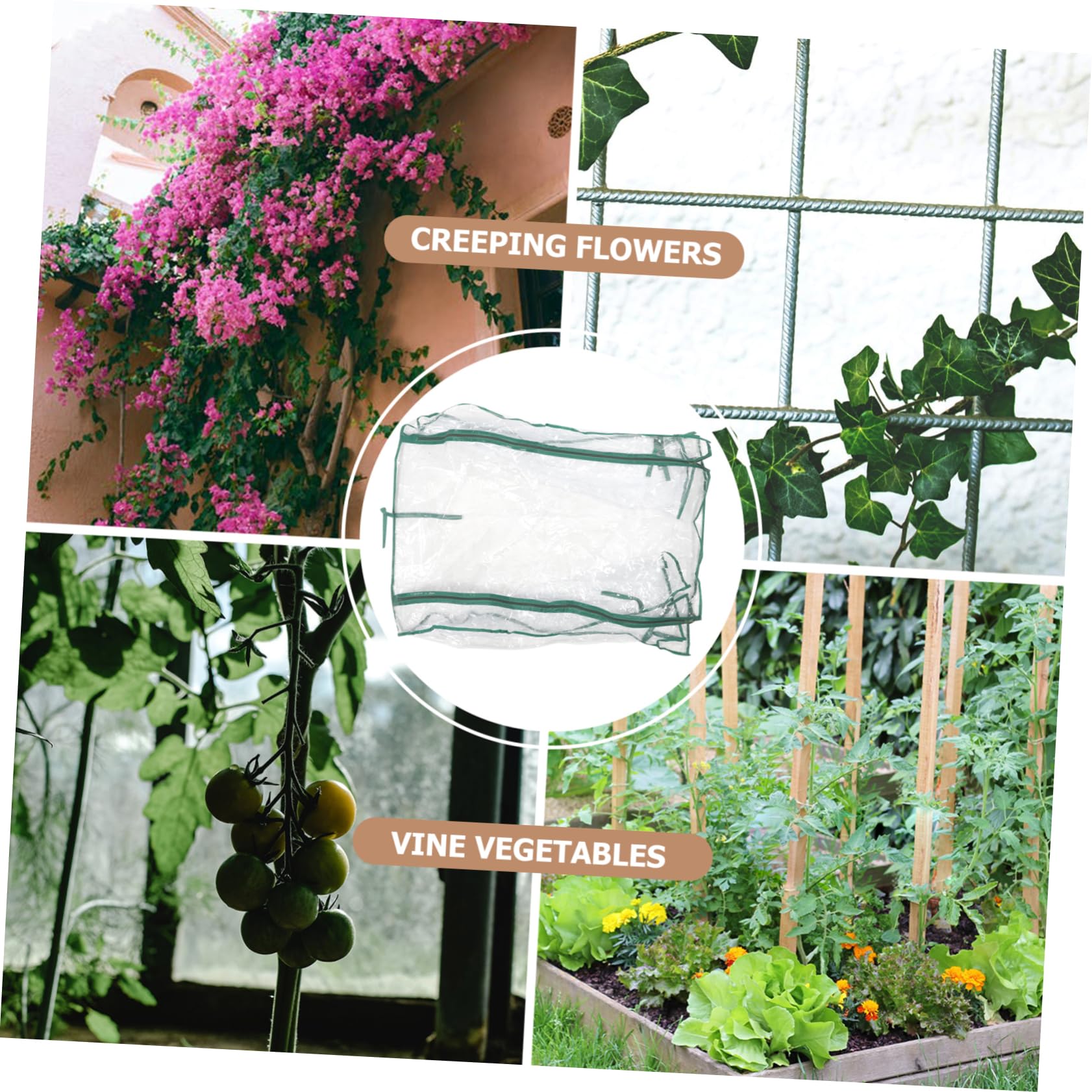 Mini Cubierta de Invernadero de Plástico, Reemplazo para Jardín | Interior, Plegable y Portátil, Genera Ambiente Cálido y Húmedo, Ayuda a Prolongar la Temporada de Cultivo