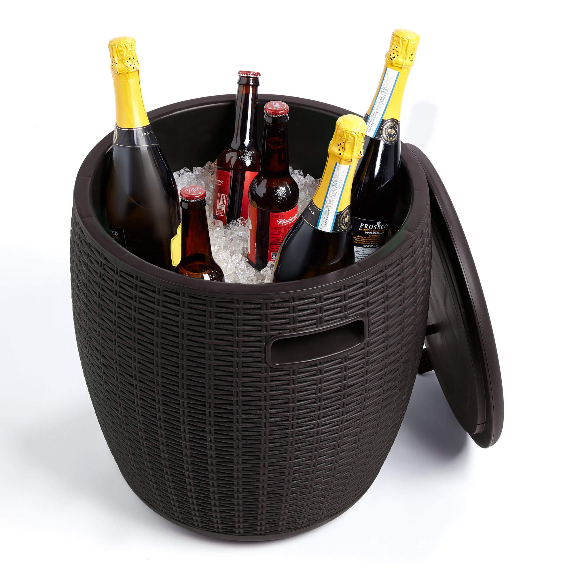 Buy VonHaus 45L Rattan Effect Ice Bucket Drinks Cooler with Carry